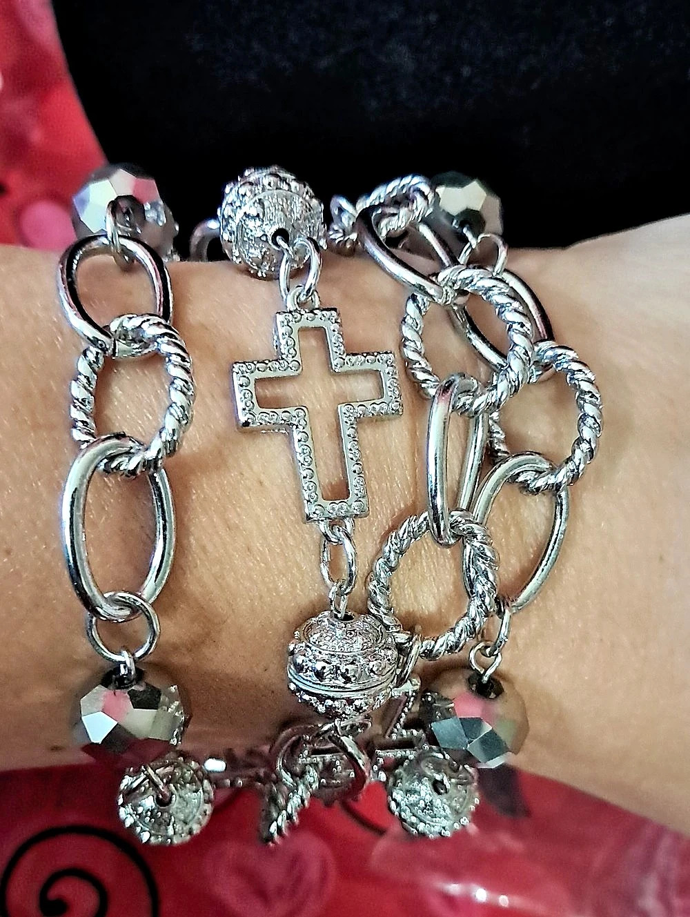 Premier Designs Joyful Silver-Tone Bracelet New